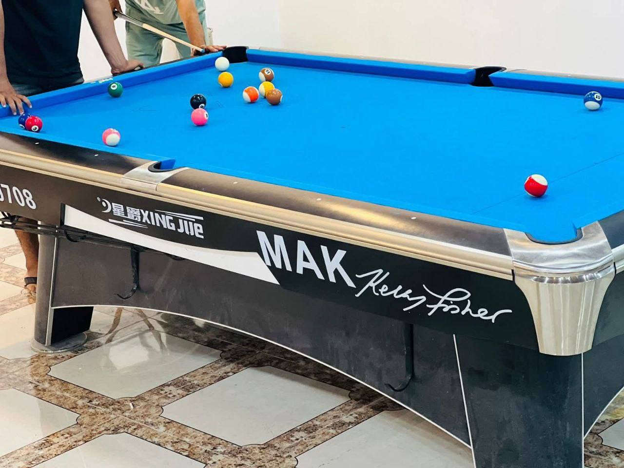 توفرت وجبه جديده من البليارد  بانواع مختلفه 
معا الضمان ولملحقات الضافيه 
يتوفر مستلزمات  بليارد 🎱  بجميع انواعه 
للبيع وشراء المستعمل ولجديد 
كادر خاص لتنصيب ول صيانة 
وكيد معا الضمان الستفسار خاص الوتساب ***********
