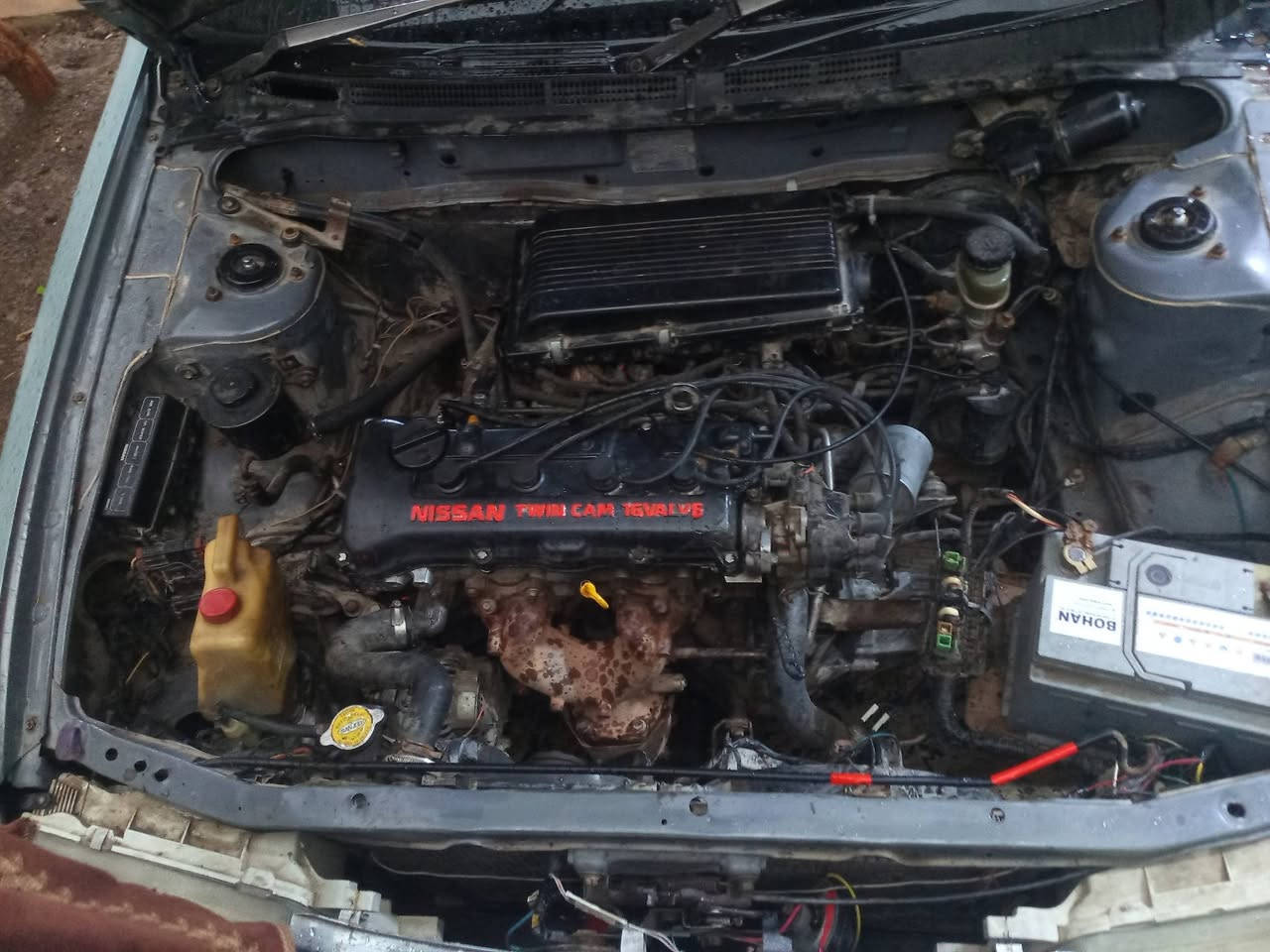 السلام عليكم سياره سني موديل 1994 محور ياباني مكينه 1600 بيه بخار قليل باتري جديد تخم تأير دوشمه جديده كهربائيات كامله بأسمي رقمي انكليزي كامل سعره 25 العنوان الانبار الفلوجه ***********
