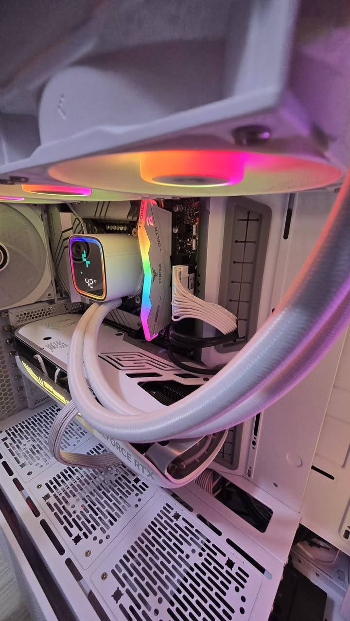 تجميعة بي سي للبيع مواصفاته كلش قويه
ZOTAC GAMING 4070 TI (SUPER)(16GB) (OC) WHITE EDITION 
----------------------
Deep cool LS SE DIGITAL 360
----------------------
LIAN LI LANCOOL III  CASE RGB WHITE EDITION
----------------------
GAMEMAX RGB SMART PCLE 5.0 850W GOLD PLUS 80
----------------------
Intel(R) Core(TM) I7-14700k  20 C  32 TH 
----------------------
ASUS  GAMING Z790-P WIFI 
----------------------
DDR5 32 GB T.FORCE  6000HZ
----------------------
Hard (3TB)ssd NVME
Hard (128) ssd NVME
 ----------------------
WINDOWS 11 PRO ACTIVE ✅ 
1_ اوبتمايز كامل للوندوز يقوي ويسرع الاداء 25% حقيقي عن الاعتيادي مع ماوس احترافي وكيبورد كيمنك من ريد دراغون
2_ شاشة سامسونج اوديسي جي 5 حجم 32 بوصة الدقة 2k معدل تحديث 180hz 
3_ يو بي اس ماركة فاربر حجم 2kv اونلاين 
4_ سماعة هايبر اكس كلاود الفا جديدة فقط مفتوحة ومفحوصة وباكيتهه موجود


**إذا كنت صاحب هذا الإعلان وتريد حذفه لأي سبب، رجاءا أرسل رسالة إلى الدعم الفني**