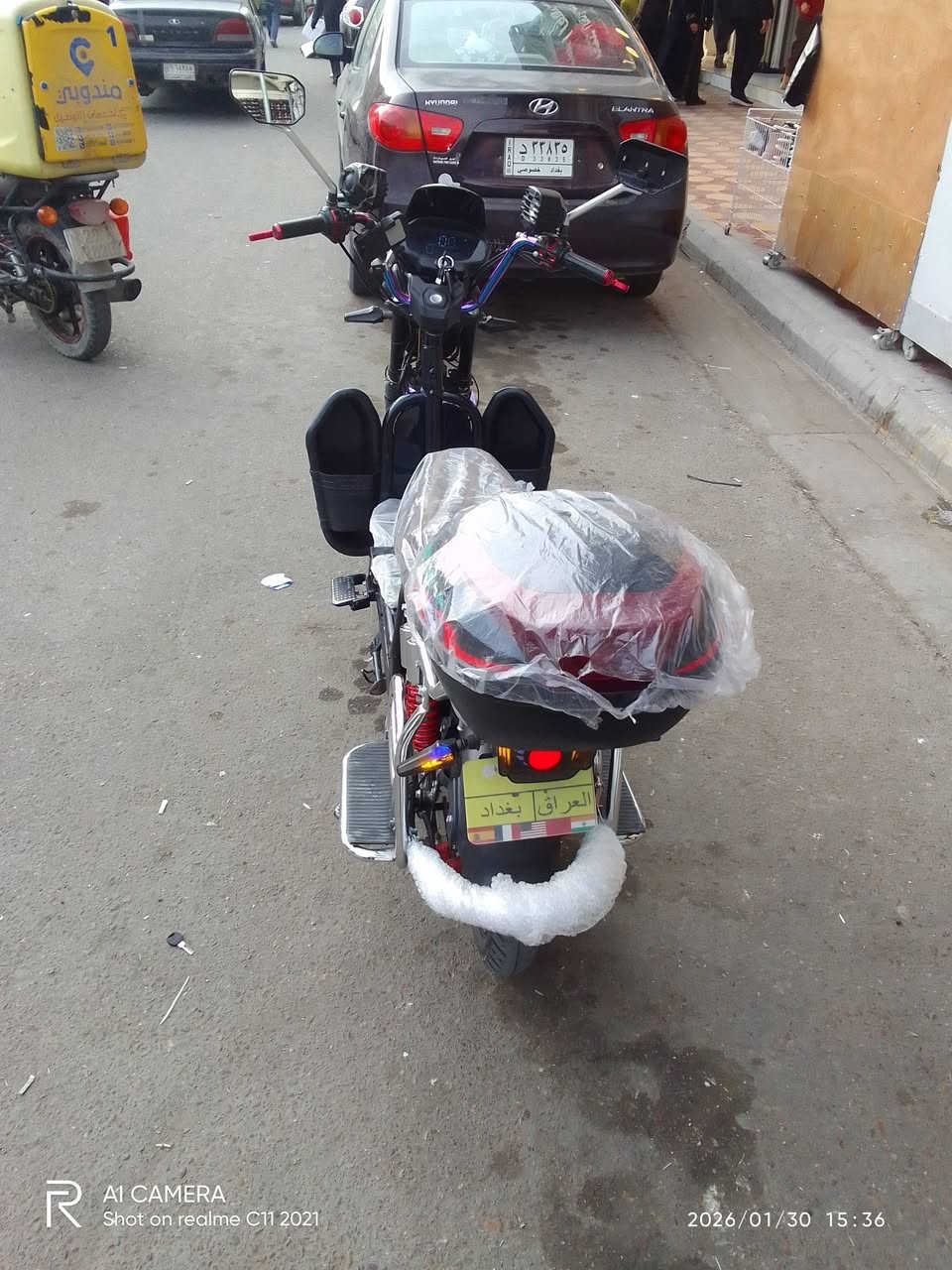 السلام عليكم دراجه شحن البيع السعر 600 بي مجال الموديل 2025. الرقم. ***********. بي واساب
