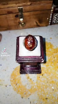 خاتم سليماني • حجر طبيعي • هندي