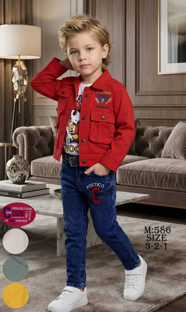 🟥🟥 ازياء نور الدين 🟥🟥 
🟨🟨 طقم ولادي ثلاث قطع 🟨🟨
🟩🟩 قياسات من عمر 1 سنوات إلى عمر 6 سنة 🟩 🟩
🟧🟧 العنوان الموصل الجديدة مجمع زيد القصاب 🟧🟧
🌐🌐 الفرع المقابل لجامع فتحي العلي 🌐🌐
🌐🌐 مقابل مجمع بلاش 🌐🌐


**إذا كنت صاحب هذا الإعلان وتريد حذفه لأي سبب، رجاءا أرسل رسالة إلى الدعم الفني**