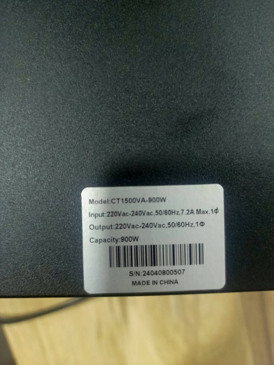 للبيع مستعمل 1500va
بطاريه جديده مبدلهه للبيع بسعر 50 مع البطاريات 
العنوان بلديات قرب الامن العامه 
***********
