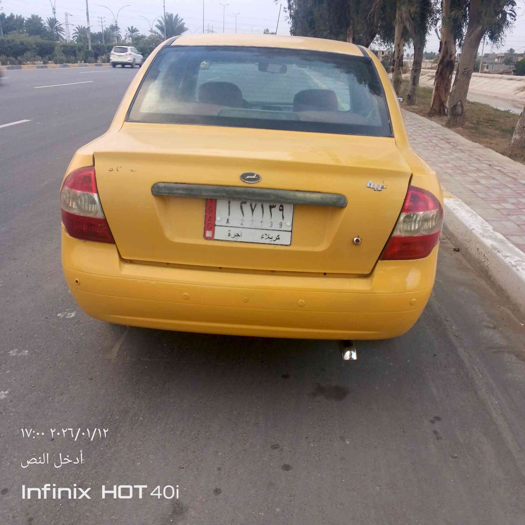 سلام عليكم طيبه موديل 2017مكينه جديد وكيير بس اربع يفلت بس من اتحط ايدك عليه ما يفت حداديه جديد تخم تاير جديد اسياره مكفولا بس اجاملغ الخلفي بي صبغ اشغوك وصبغته سنويه صاقطه سنتين راعيه ابكربلا  امصفره هيه وغرمات  مكاني كربلاء طوريج وسعر 35وبيه مجال ***********
