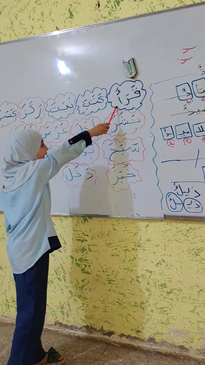 جانب من درس، التهجئة للتلميذة لمى عامر كانت تعاني من صعوبة نطق بعض الحروف فتحسنت بفضل ربي، بنسبة 80بالمئة ادارة معهد نيبور لدورات التقوية أبي غرق 
الاستفسارالاتصال على الارقام التالية 
***********
***********
