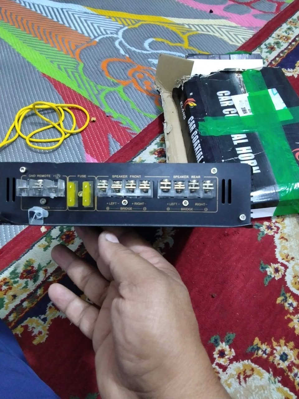 مضخم صوت سياره قوي 6800واط اربع خطوط التواصل ***********
