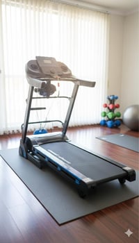 جهاز جري كهربائي منزلي من شركة سبيد فتنس (Speed Fitness). المحرك: يتمي...