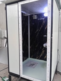 حمام تواليت سندوبج بنل قياس 133×133  مغلف بديل الرخام  السعر 875 الف  ...