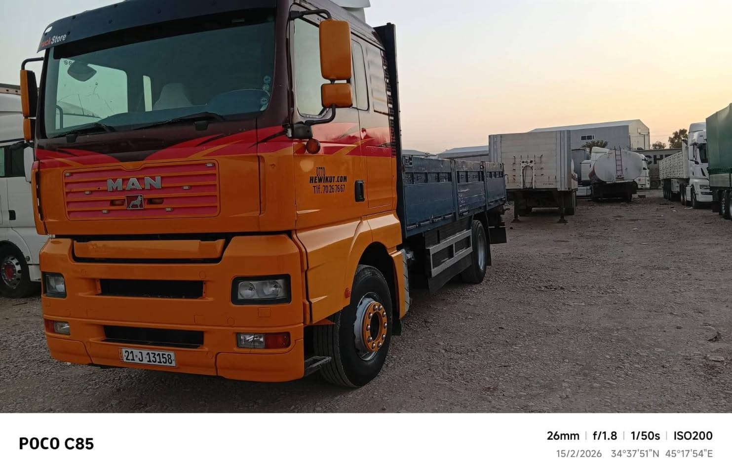 مان لوری تاک مودیل 2001 رقم وسنەوی جدید گیر محرك بشرت ***********
