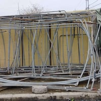 ٤ بيوت بلاستيكية • هيكل بدون نايلون • عرض ٩م