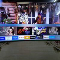 اخواني عندي شاشه نوع سامسونك اصلي حجم 55 مقوس (Curved) نظيف جدا مواصفا...