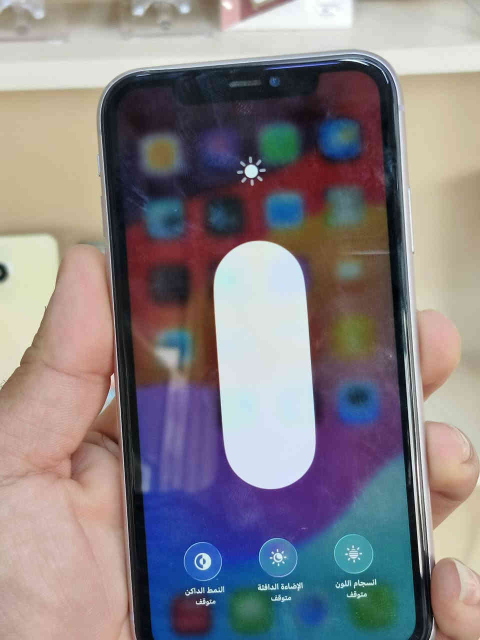 ايفون 11 ذاكرته128 بطاريته 80 دبل(شريحتين)
كلي شغال فقط مبدل شاشه اصليه 3 خطوط والفيس ايدي توقف بلتحديث(بصمه وجه) يتوفر بيع شراء مراوس جديد ومستخدم 
البصره قضاء المدينه منطقه السواد مكتب قمر فون مقابيل صيدليه زهره المدينه تواصل***********
