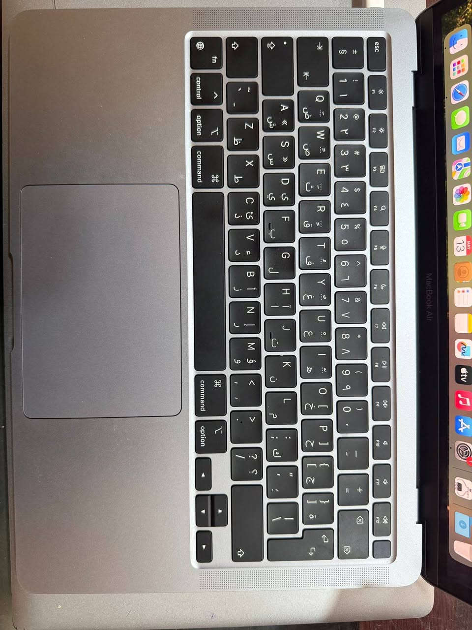 Air m1 13 inch
8 /256

نظافة ممتاز بطاريته 93%
مشحون 71 مرة

سوي انظمام حت تشوف البقية 👇🏻
https://t.me/wolf_store_iq

متوفر ايضا pro m4 14 
16/512 

متوفر Air m5 13 
16/512

متوفر ايضًا Air m2  13 inch 16/256  
جديد ممفتوح. لون مدنايت

متوفر ايضًا الحجمين: Air m4  13 inch / 15 inch 
والذاكرتين موجودين 16/256  16/512 

متوفر ماوسات جيل 3 اخر اصدار مستخدم نظافة 100‎%‎  مع علبة وبدون كيبل.

متوفر ادابترات شواحن من 29 واط الى 140 واط اورجنال اصلي فقط مع كيبلات التايب سي والمغنتك. 

للطلب والأستفسار ارسال رسالة 

قناه التلي انشر بيها ماكات انظموا الها
https://t.me/wolf_store_iq

تيك توك
www.tiktok.com/@wolf.wiq
انستا
https://www.instagram.com/wolf.wiq/profilecard/?igsh=MXdpZG5maTQ5N3p1ZA==


**إذا كنت صاحب هذا الإعلان وتريد حذفه لأي سبب، رجاءا أرسل رسالة إلى الدعم الفني**