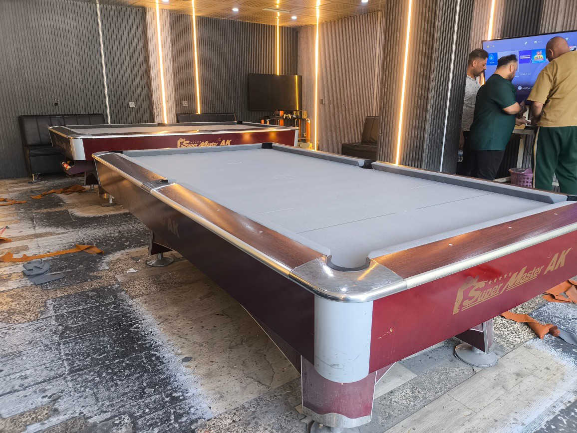 تم انجاز عمل اليوم وبشرط الضمان مع كادر مختص ستفسارمراسلة الصفحا او ***********  واتساب عنوان بغداد حافض القاضي ملاحضة يوجد طاولات بليارد مستعمل و الجديد وجميع مستلزمات البليارد وملحقاتة🇮🇶🇮🎱
