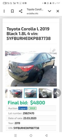 كورولا • ٢٠١٩ • حادثه