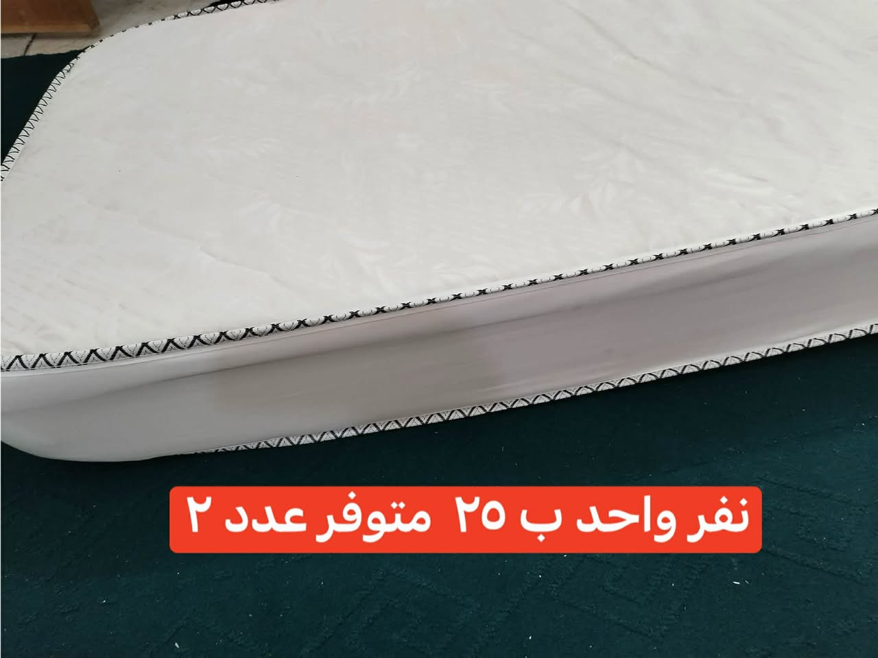 للبيع دوشك نفر  واحد متوفر عدد ٢  القطعه ب ٢٥ مكاني الحرية
***********
