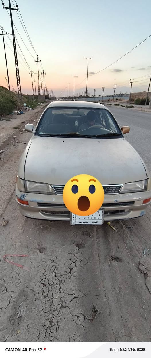 السلام عليكم كراون كورله 94 للبيع السياره جاهزه كير مكينه بل كارتون (ضفير جديده باتري جديد دشبول جديد تبريد ثلج السياره مكفوله فقط جاملغ امامي بيه دحجه مكان السياره كوفه شارع المعمل السعر50 مجال بصيط حك الجيه الرقم ***********
