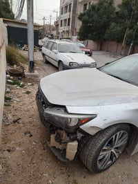 انفنتيQ50موديل2018 امريكي حادث جاملغ امامي وباب سايق والباب الخلفي وال...