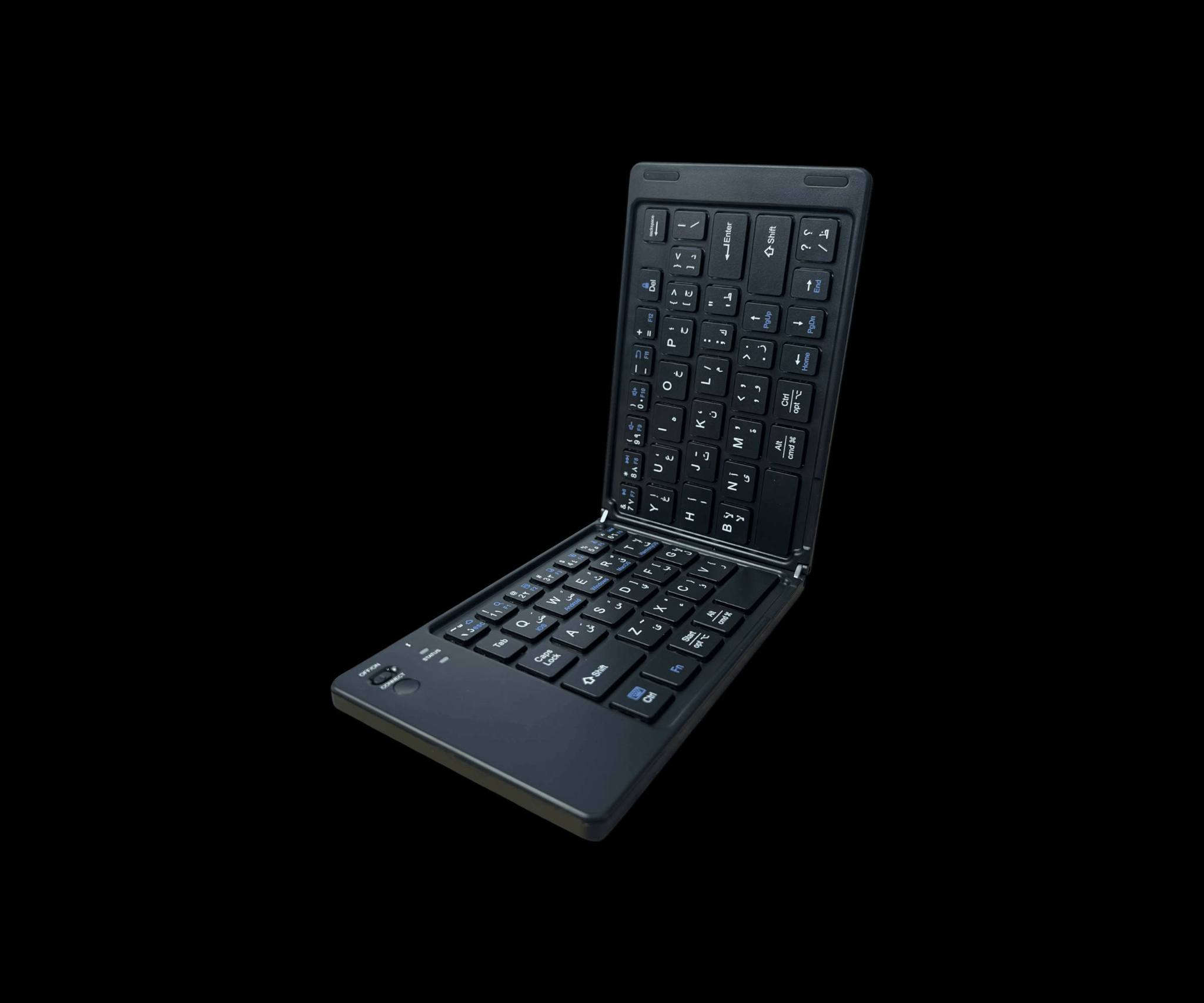 كيبورد بلوتوث صغير قابل للطي
السعر. 30 وتوصيل خمسة لكل المحافظات
للطلب والاستفسار مراسلة الصفحة 
الاستخدامات:

مثالي للكتابة على الهواتف، التابلت، اللابتوبات، وحتى أجهزة التلفزيون الذكية.

مناسب للطلاب، ورجال الأعمال، والمستخدمين المتنقلين الذين يحتاجون لوحة مفاتيح خفيفة أثناء السفر أو التنقل.

يستخدم للكتابة السريعة في الاجتماعات أو المحاضرات أو العمل الميداني.

المميزات:

تصميم مطوي قابل للطي لتوفير المساحة وسهولة الحمل في الجيب أو الحقيبة.

اتصال بلوتوث 3.0 سريع ومستقر متوافق مع iOS  Android  Windows.

مفاتيح ثنائية اللغة (عربي–إنجليزي) للاستخدام المريح في جميع الحالات.

هيكل نحيف وخفيف الوزن (Ultra Slim & Ultra Light) سهل الحمل والاستخدام في أي مكان.

مفاتيح ناعمة وصامتة بتقنية Scissor Switch تمنح تجربة كتابة مريحة.

بطارية داخلية قابلة للشحن عبر منفذ Type-C مع استهلاك منخفض للطاقة.

نظام إيقاف تلقائي (Auto Sleep) لتوفير الطاقة عند عدم الاستخدام.

زر اتصال سريع (Connect Button) لتسهيل الربط بالأجهزة الجديدة.

تصميم أنيق بلون أسود عصري مناسب للاستخدام المكتبي والميداني.

محتويات الصندوق:

كيبورد بلوتوث صغير قابل للطي.

كابل شحن Type-C.

دليل الاستخدام.

الملاحظات:

الأبعاد عند الطي: تقريبًا 10 × 18 × 2 سم.

يُفضّل شحن الكيبورد بالكامل قبل أول استخدام.

خطوات التوصيل:

1. شغّل المفتاح إلى وضع ON.
2. اضغط مرتين على Connect.
3. فعّل البلوتوث في جهازك واختر Bluetooth 3.0 Keyboard.

بلد المنشأ: الصين.


**إذا كنت صاحب هذا الإعلان وتريد حذفه لأي سبب، رجاءا أرسل رسالة إلى الدعم الفني**