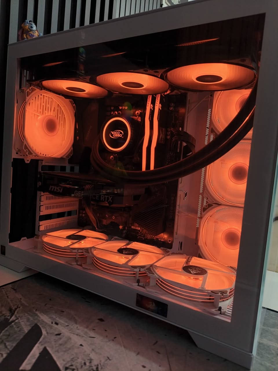 كيس جديد ماخذه ما صارله أقل شهرين
سعر مليون 325 ألف سكني بغداد 

RTX 4060 Ti MSI

Ryzen 7 5700X

MPG B550 GAMING PLUS MSI

RAM T.FORCE 8X2 16GB 3600HZ RGB

M.2 512

POWER SUPPLY THOR 850W+80 GOLD

DEEP COOl 360MM 3FAN ARGB

CASE ALSEYE 10FAN ARGB WHITE COLOR


**إذا كنت صاحب هذا الإعلان وتريد حذفه لأي سبب، رجاءا أرسل رسالة إلى الدعم الفني**