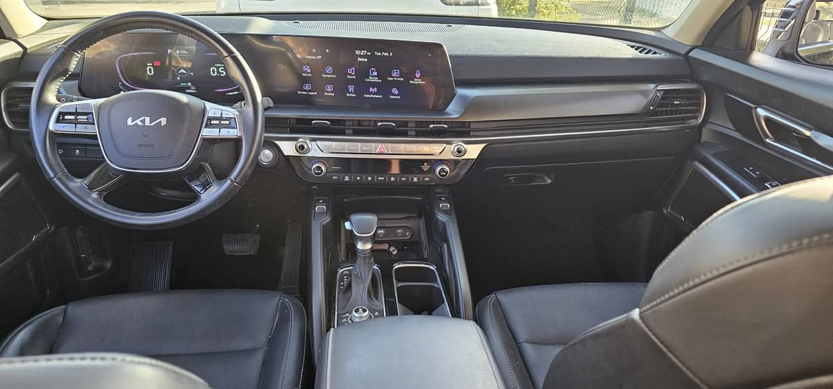 السلام عليكم ورحمة الله
للبيع سيارة: كيا تيلورايد  S وارد امريكي  موديل 2024
رقم اربيل الجديد ترقيم جديد اوهزه او فحص جدد مانافذات  تحويل مباشر للمشتري
•الضرر:  واضح بالصور باب السائق بي بارد او باب الخلف السائق تبدل نفس الون او جاملغ خلف اتصلح ونصبغ   ايرباك البرده والكوشن ضاربات ومصلحات
•

•المواصفات :
▪️السيارة: كيا تيلورايد S لون اسود 
▪️المحرك: 3.8L (ستة سلندر)
▪️العداد: 29000 الاف ميل  
▪️حجم الويل: ويل كب حجم 20 مع طقم تايرات بحالة ممتازة مشلن 
▪️تحديد مسار
▪️سلايت روف [ فتحة سقف ]
▪️خاصية تحديد المسار
▪️رادار امامي للتوقف التلقائي
▪️حساس خلفي
▪️حساسات و رادارات الاجتياز الجانبية (نقاط عمياء)
▪️كامرة خلفية دوارة اصل مع الستيرن
▪️تحكم فول كهرباء لمقعد السائق 
▪️شاشة الدشبول حجم كبير للتحكم بايعازات السيارة
▪️كشنات السيارة جلد اسود اصل
▪️تدفئة الكشنات المقدمة
▪️السيارة 7 راكب
▪️ثلاث قطع تبريد
▪️تشغيل عن بعد
▪️سستم صوت
▪️المقاعد الخلفية منفصل ملكي
▪️تحكم ستيرن جهتين بلوتوث وحاكية وكروس سرعة وتحكم صوت 
▪️نظام ABS مانع انزلاق

السعر المطلوب 285 ورقه مع المجال بسيط او مراوس حسب القناعه
 
للاستفيار اكثر الاتصال او واتس اب على: ***********
مكان السياره بغداد حي العامل من جهة السريع بغداد, العراق
