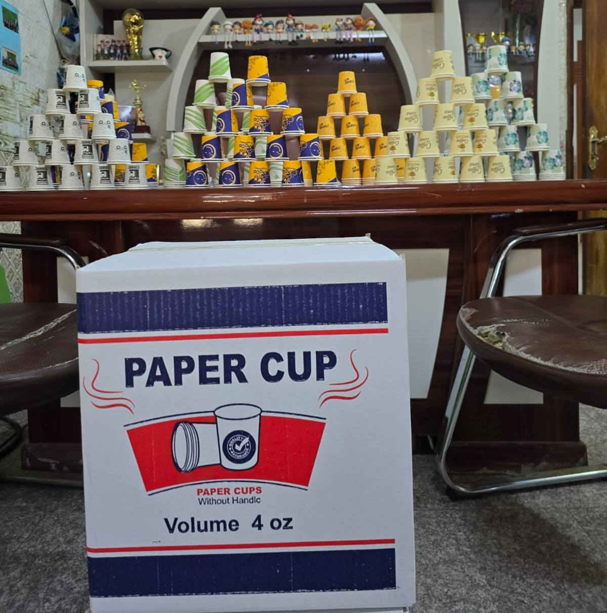 أكواب ورقية للبيع جملة ومفرد الكارتون حجم4(سعره 8الف)والحجم٦سعره(10الف)
الاتصال على الرقم (***********)
