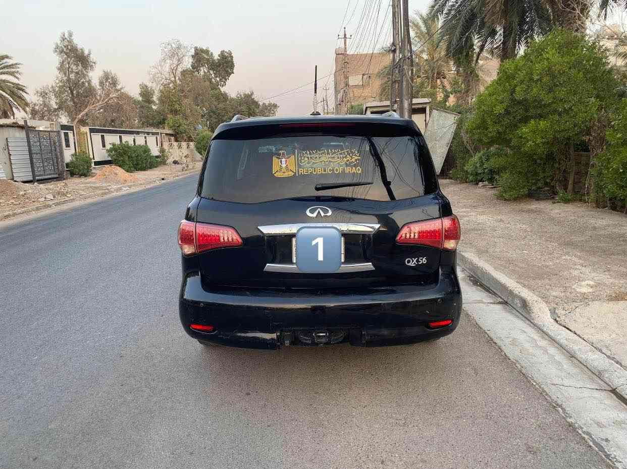 (ملاحظة السيارة بيع فقط بدون مراوس )انفنتي QX56 موديل 2012  وارد امريكي  رقم بغداد للبيع ا …. 
حادث لبيبان جهة الصدر وربع الدعامية الخلفية صبغ فقط والباقي مكفول
تحويل ثاني يوم
مواصفات السيارة :
▪️فول ماعد الادار
▪️ماشية : 186الف كيلو متر حقيقي قابل للزيادة
▪️محرك 8 سلندر 5600cc 
▪️كراسي جلد + كهرباء (تدفئة )
▪️استيرن كهرباء 
▪️جنطة كهرباء
▪️ابواب بصمة 
▪️ مثبت سرعة 
▪️حساسات امامية وخلفية 
▪️نقطة عمياء
▪️4 كامرات 360 درجة 
▪️3 شاشات 
▪️ويل كب كروم ٢٢ انش 
▪️فور ويل 4*4 + دفلوك 
▪️فتحة سقف 
▪️وضعيات قيادة متعددة 
▪️٦ قطع تبريد 
▪️مرايا كهرباء + اشارات جانبية .
▪️مصابيح متحركة  داينمك
وبعد بيها هواي مواصفات
العنوان : بغداد  
السعر : 140ورقة وبيها مجال 
باتري جديد
سيارة جاهزة  
للاستفسار اكثر الاتصال على … 

 *********** بغداد, العراق
