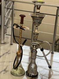 نراكيل 2 خليل مأمون مصري اصلي نحاس داخل وخارج مع الملحقات استخدام قليل...