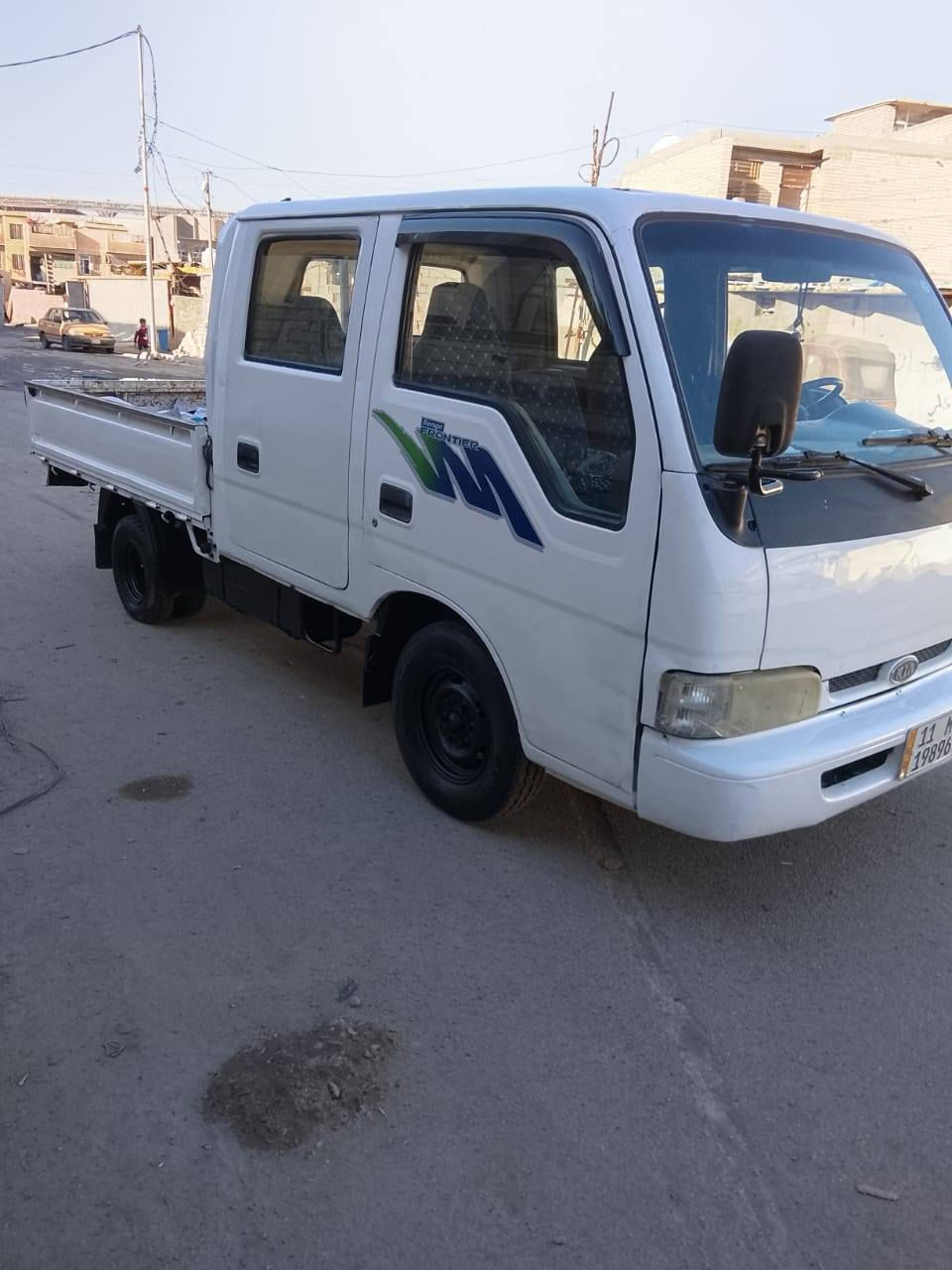 سلام عليكم كيا حمل للبيع موديل 97 رقم بغداد مشروع وطني بسمي مكان سياره بغداد. سعر على رقم الهاتف.   ***********
