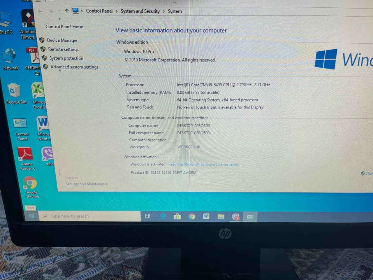 حاسوب حديثي ونظيف و موصفات عالية كامل ملحقات
cote i5 الجيل السادس
ram 8g ddr4
hard 120ssd + 1tp hdd
wi.fi
سعرها 220 الف
 التوصيل متوفر كافة العراق كالار, السليمانية


**إذا كنت صاحب هذا الإعلان وتريد حذفه لأي سبب، رجاءا أرسل رسالة إلى الدعم الفني**