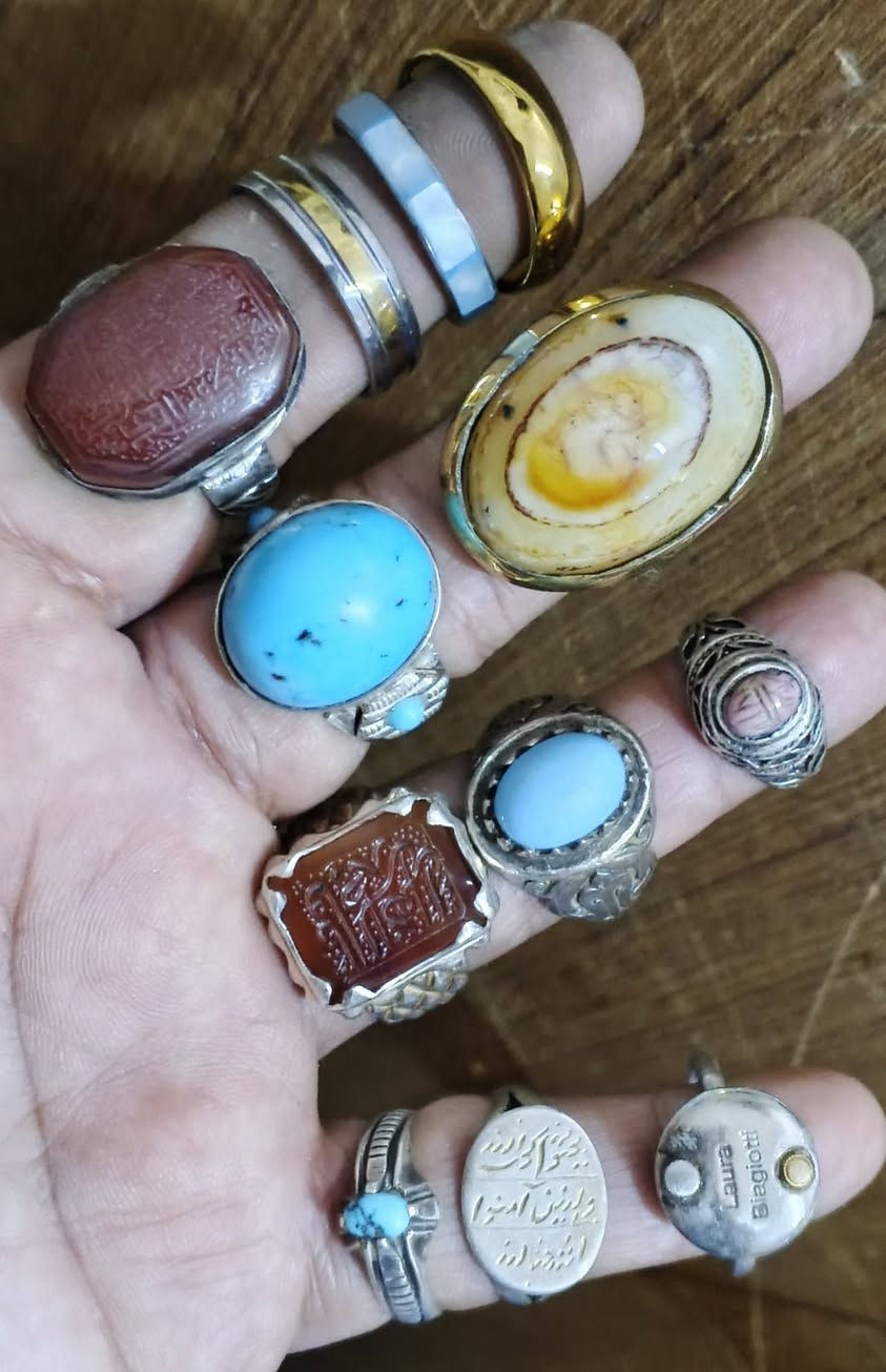 للاستفسار ***********خواتم فضه وسبع معادن
