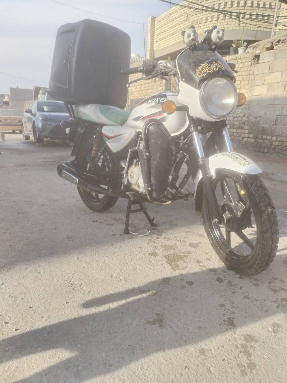 السلام عليكم بوكسر لبيع موديل 2021 دراجه باسمي تحويل ثاني يوم. سعر 1900 بيها مجال مكاني بغداد مدينة الصدر دسيم ***********
