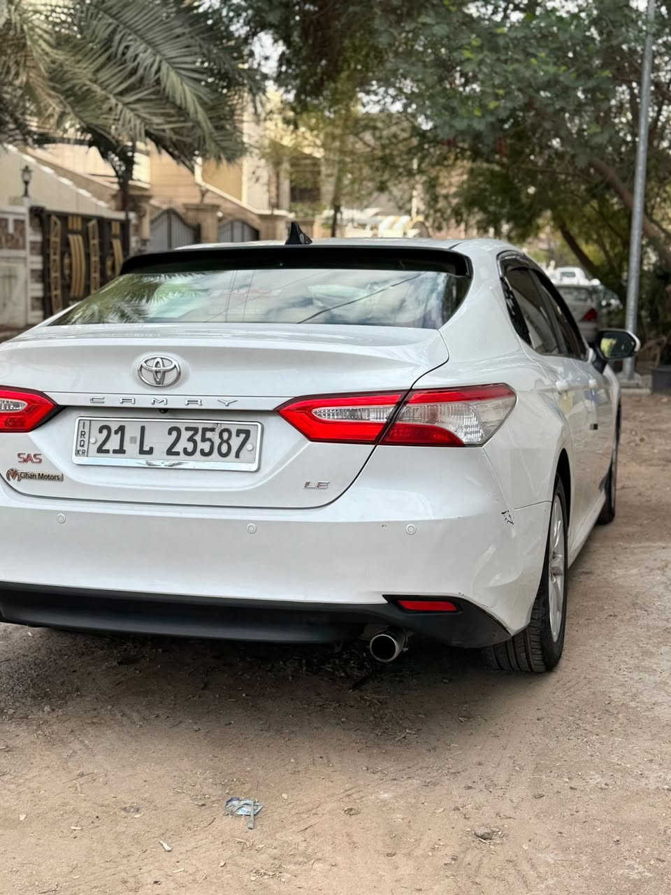 السلام عليكم
كامري خليجيSAS 2018 لو صدفي
مكفوله من صبغ
والضربه 
بيه ملاحظات بسيطه 
طخات بالدعاميه الاماميه والخلفيه
وكنر الخلفي للجاملغ دحجه بسيطه
تبريد تدفئه صدر امامي خلفي كير محرك خير من الله
كلشي بيه شغال والحمدلله
وبيه تشغيل عن بعد بالريمونت
 ماشيه 90 
السياره بأسمي وتحويل ثاني يوم وهزه بعده مساقطه
السعر 183 وبي مجال حك الجيه
رجائآ ما اتعامل ع تلفون تجي وبيك خير وتدلل…
مكاني العطيفيه قرب جامع براثا
***********
