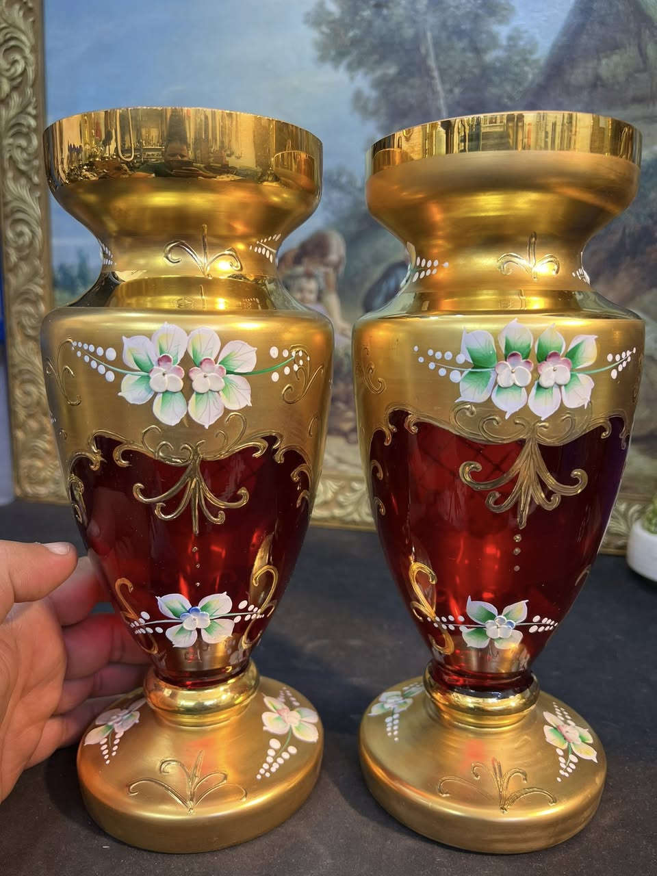 زوج مزهريات چيكي اگارمي مختوم ختمين طلاء ذهب شغل يدوي ارتفاع 27 سنتم لووك بالباكيت سعر الزوج 165


**إذا كنت صاحب هذا الإعلان وتريد حذفه لأي سبب، رجاءا أرسل رسالة إلى الدعم الفني**