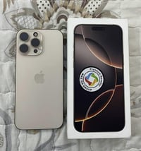 16برو ماكس تيتانيوم صحراوي ذاكره 256 بطاريه 91 نظافة 100 ماستر شرق اوس...