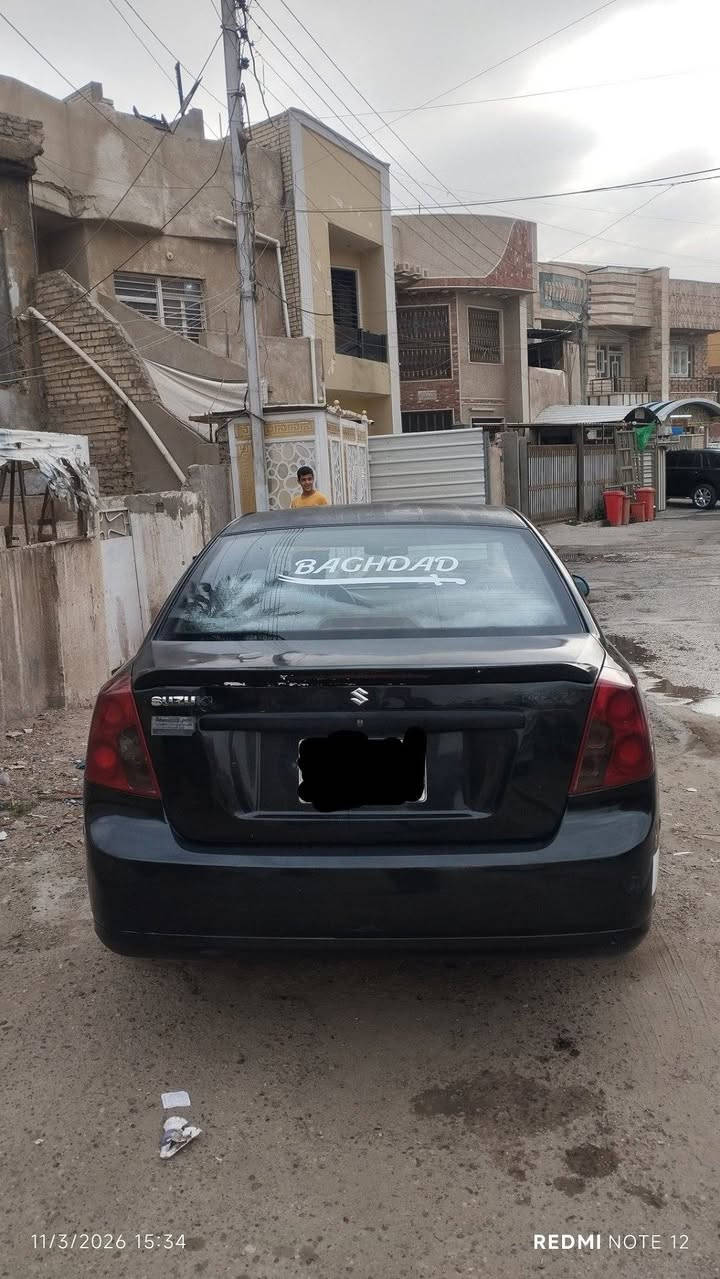 سوزوكي فورنزا مديل 2008 رقم بغداد بسمي
مكينه كير مكفول 
سيارة كامله كل نقص ما بيها تدفئه تشتغل تبريد نقص راديتر فقط
سياره حادث امريكا جاملغ مال صدر وبنيد فقط بيها صبغ قطع ابيعلك احزام جميع قطع السيارة بلادي ما عدة الجاملغ 
عنوان بغداد حي العامل شارع 30 
سعر 63 وبيها مجال 
***********
