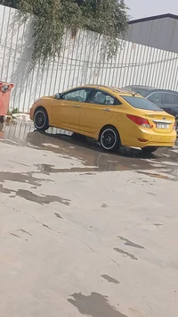 اكسنت موديل 12 أمريكي سيارة بيها جاملغ امامي فقط مصفرة هيئة وغرامات سن...