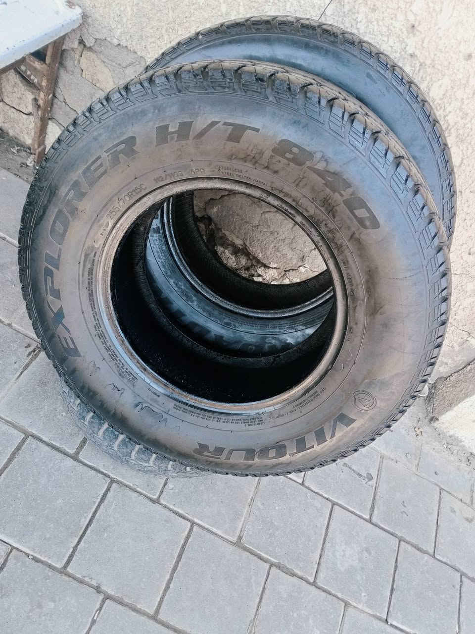 السلام عليكم زوج تايرات
الحجم 255/70/15
بيهن ركع وفتايل
ب50وبيهن مجال 
بغداد مدينه الصدر 
***********
