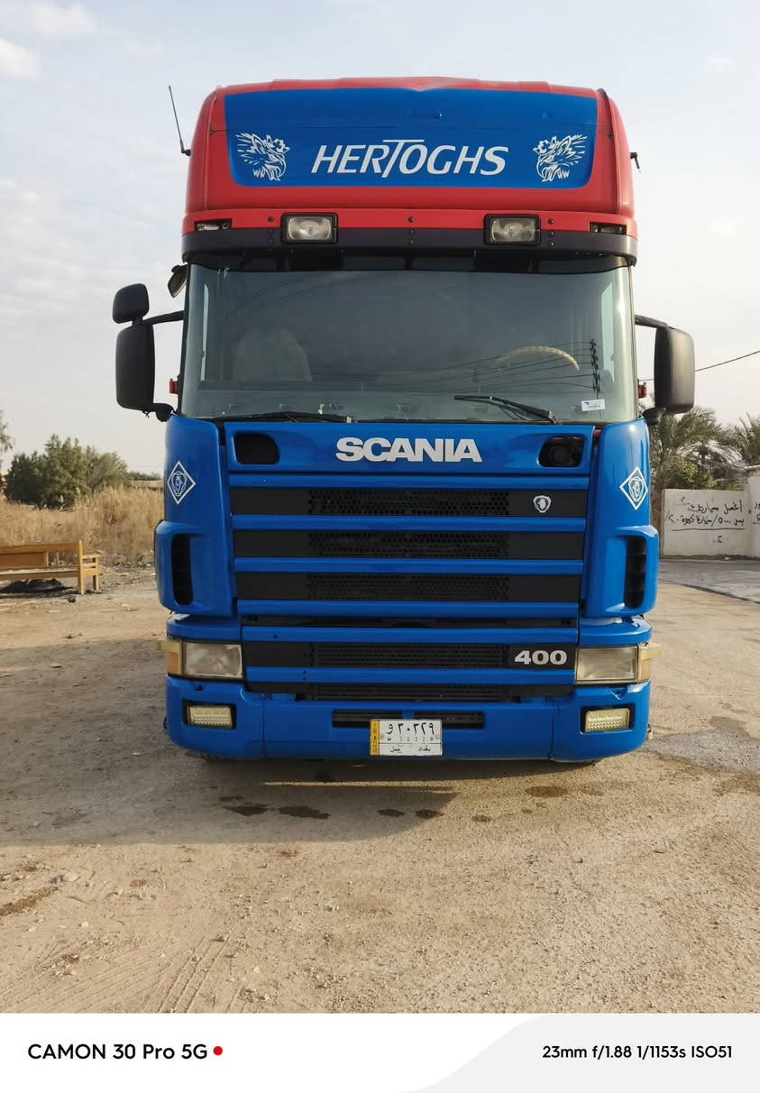 للبيع سكانيه موديل 2004 راس وعربانه رقم بغداد ثلاث لوحات سنويه 28 تخم تاير مكينه 4خطوط كير ٤في ٤
السعر 165 وبيه مجال قليل ***********
