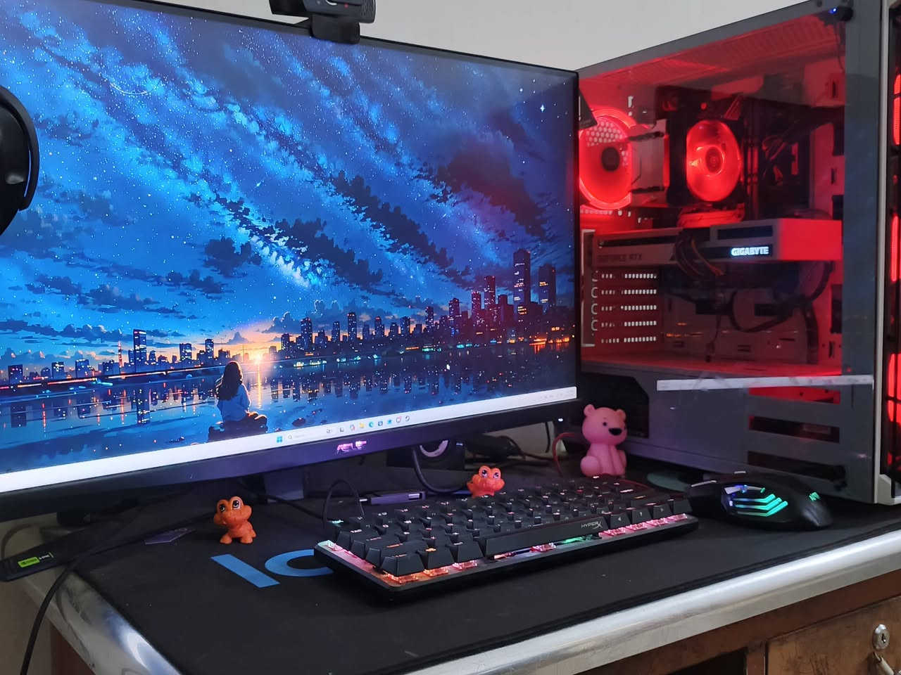 السلام عليكم
‏
‏🔸تجميعة كاملة كيس + شاشة + ملحقات 👀
‏
‏مواصفات البي سي 💪 
‏
‏  GPU: RTX 3060 TI 8gb GIGABYTE
‏
‏CPU: i7-10700
‏
‏Motherboard : ASUS PRIM H510M-A
‏
‏RAM: 32 GB  3200 MHz
‏
‏SSD :- M.2 (1T)
‏
‏Power supply:   700w  
‏
‏الشاشة asus🖥 
‏2K
‏Ips
‏210hz🧿
‏
‏الملحقات 🎁
‏
‏ماوس 🖱
‏و كسيبورد⌨️
‏و ماوسباد 🎉
‏
‏السعر مليون و 150 الف 
‏
‏
‏المكان بغداد/الشعب
‏متوفر واتساب 
‏***********
‏
