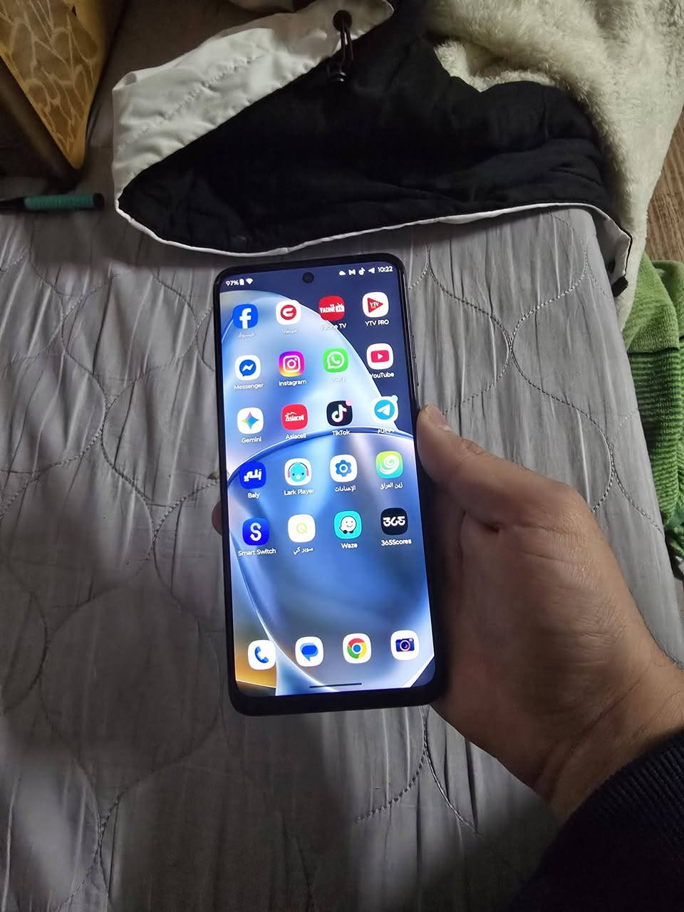 السلام عليكم
موتوريلا 05 ذاكره 128 نضيف 
غراض كامله 
السعر90 قفل
المكان بغداد الزعفرانيه شارع المعهد
***********
