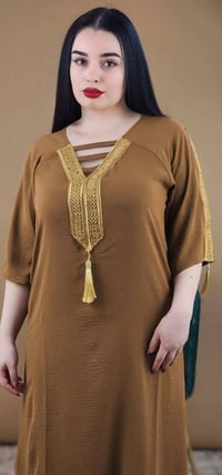 دشداشة طويلة • لنن إيطالي أصلي • مقاسات L XL XXL