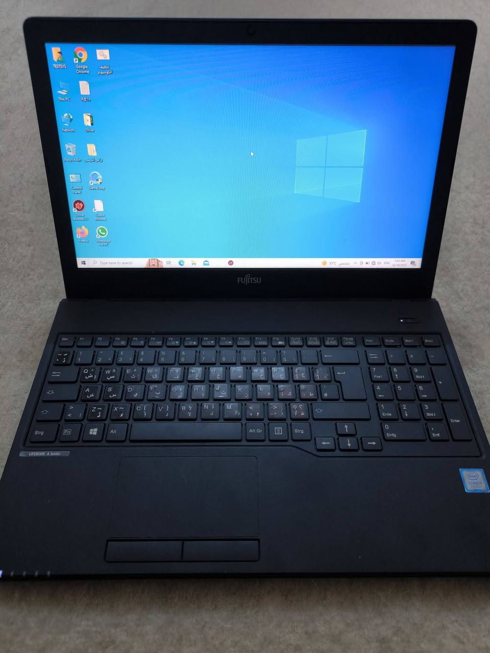 💻 للبيع لابتوب قوي بسعر مناسب! 💻
المواصفات:-
----------------
🔹 المعالج: Intel Core i5  جيل سابع🔥 يشغل اقوى الالعاب
🔹 الشاشة: 15.6 بوصة، وضوح عالي FHD
🔹 الرام: 8GB (قابل للزيادة)
🔹 التخزين: SSD سريع لتشغيل النظام بسلاسة
🔹 النظام: Windows 10 مفعل رسمي ✅
🔹 الكيبورد عربي + إنكليزي
🔹 بطارية ممتازة، 

السعر:  185🔥 مع شاحن وحقيبه


**إذا كنت صاحب هذا الإعلان وتريد حذفه لأي سبب، رجاءا أرسل رسالة إلى الدعم الفني**