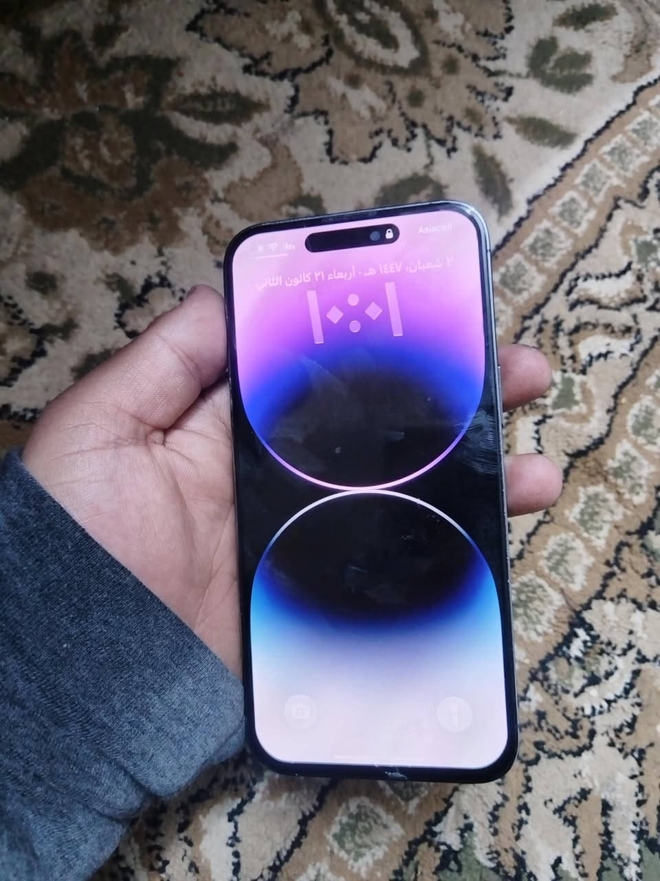 ١٤برو ماكس
مبدل شاشة اصلية مال جهاز قافل آيكلود  ب٢٠٠اخذتهة
بطارية ٨٥
ذاكرة ٢٥٦
كلة شغال 
مكاني بغداد البياع السعر ٥٨٥قفل
أو مراوس حسب القناعة 
***********
