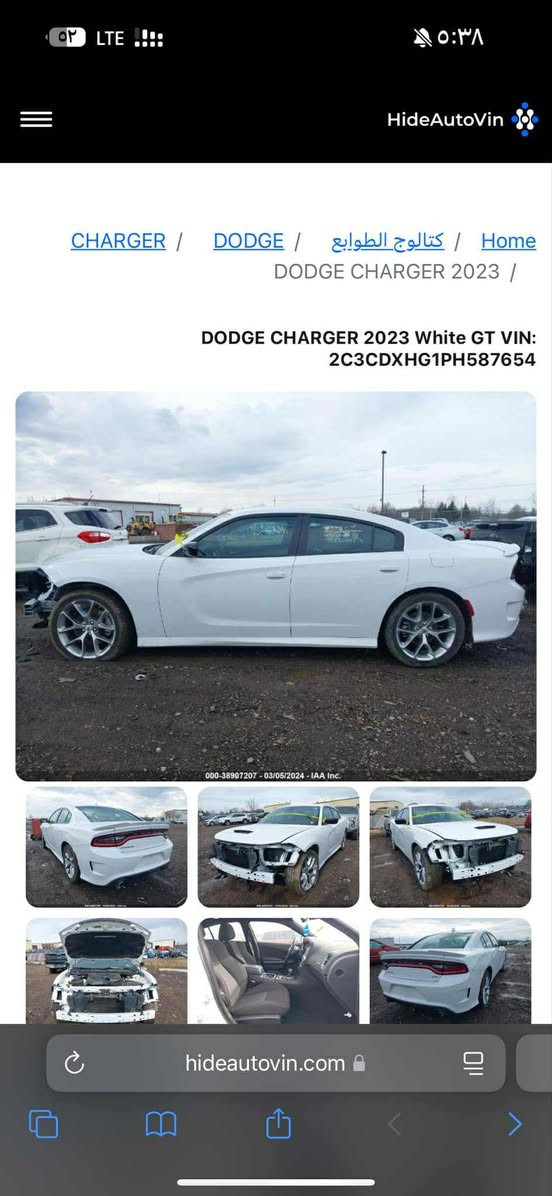 سلام عليكم دوج جارجر موديل 2023 GTاخر اصدار سياره امريكي 
مواصفات سياره GT 
رقم ☎️ ***********/***********
شاشه كبيره كاربلي
فول موصفات بس فتحە مابیها
كشنات حضن 
كشنات تتفيه امامي خلفي
شفتات استيرن 
كامره خلفي دواره 
حساس خلفي امامي  
ويل 20 بلادي Gt
سستم سماعات
سياره ماشيه 41mi
تبريد قطعتين 
محرك 3600
سياره مكفول دعامية تبديل امامي تعديل اصباعتين جاملغ خلفي PDR   رقم هزه سنويه كله جديد بسمي شرط تحويل السياره احله من صور  كله علي وضع شركه استفسار رقم هاتف ☎️
  مكان سيارة موصل اربيل 
السعر 290 بيها مجال
