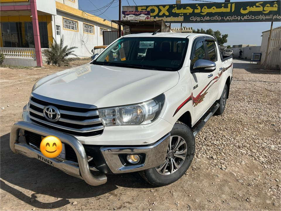 السلام عليكم
للبيع فقط تويوتا هايلوكس 4×4 سعودي ٢٠١٧ ام الدعاء
السياره رقم واسط
المواصفات: 
بصمه باب عدد ٢
قطعتين تبريد 
تحكم ستيرن 
السياره اربعه سلندر 2700 
نظامين سرعه 1_ECO &PWR  
سنوية لل2028
مكان السيارة بابل الحمزة الغربي
**ملاحظة**
مكفولة من الحادث والصبغ والضربة
السياره بيها بنيد مبدل 
بيه تكحيل قليل جدا حسب ماموضح بالسونار
السعر ٢٥٥ 
للإستفسار الاتصال على الرقم 
***********
