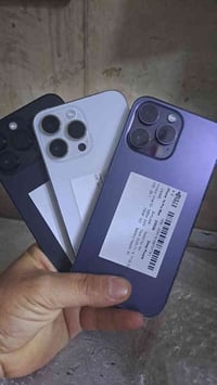 3 قطع ١٤ برو ماكس ٢٥٦ مكفوله كفاله عامه البطاريه بال٩٠ كلهن .... فقط ج...