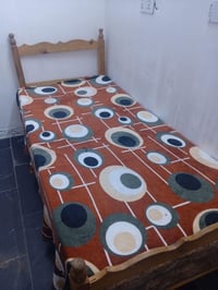 سرير خشب • عرض متر ونص • خشبة مكسورة