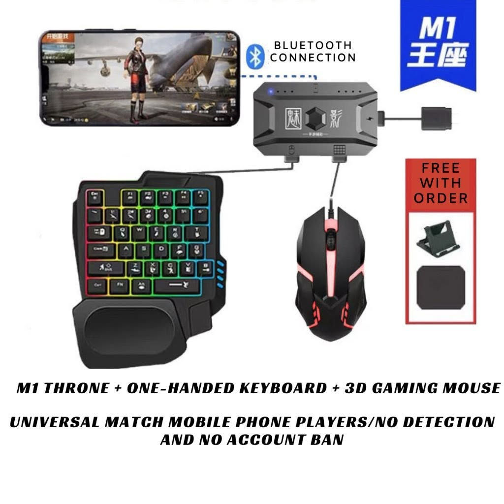 مجموعة احترافية كاملة للـ Gaming تشمل:
كيبورد يد واحدة بإضاءة RGB + ماوس احترافي + كونفيرتر للموبايل + حامل موبايل + ماوس باد + كيبل Type-C

🎮 مناسبة لألعاب مثل PUBG و COD
⚡ أداء سريع ودقة عالية
💡 إضاءة RGB جميلة 

يرهم على جميع الاجهزة 
بالنسبة لاجهزة آبل يرهم لحد تحديث iOS 11
للاستفسار راسلني 📩
متوفر توصيل 🚚 

#Gaming #GamingSetup
#Keyboard #GamingKeyboard
#Mouse #GamingMouse
#RGB #PUBG #CODMobile
#بيع #عروض #ملحقات_العاب
#كيبورد #ماوس #قيمر #العاب
#ببجي #كود


**إذا كنت صاحب هذا الإعلان وتريد حذفه لأي سبب، رجاءا أرسل رسالة إلى الدعم الفني**