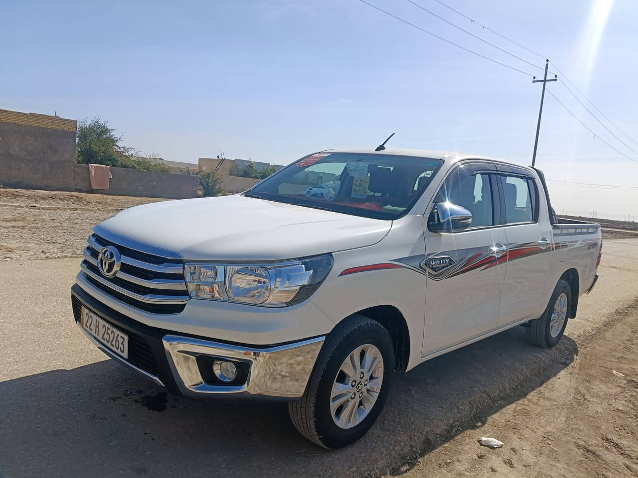 هايلوكس موديل 2024 فول مواصفات ماشيه 14 لف رقم اربيل تريد وكاله تريد تحويل السعر 3شدات كفاله عامه *********** *********** المكان ميسان
